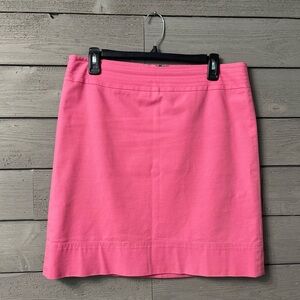 Talbots Pink Denim Pencil Skirt Sz 8